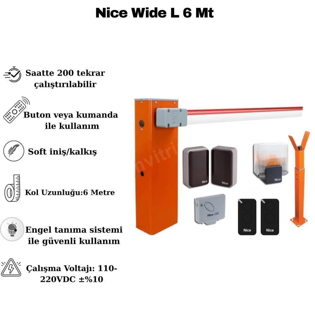 Nice Wide L 6 Metre Kollu Otopark Bariyeri Seti Kit2
