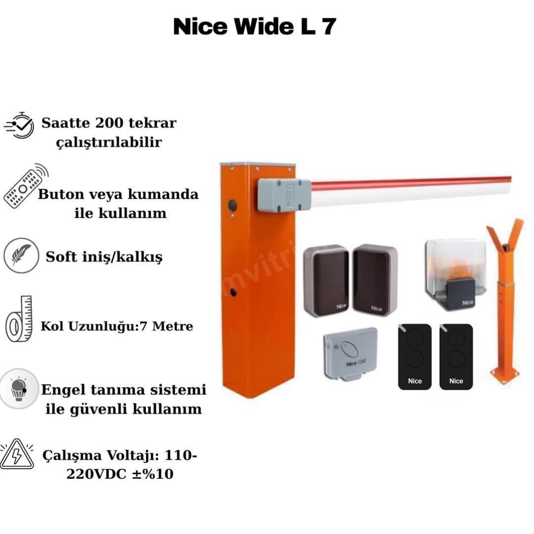 Nice Wide L 7 Metre Kollu Otopark Bariyeri Seti Kit2