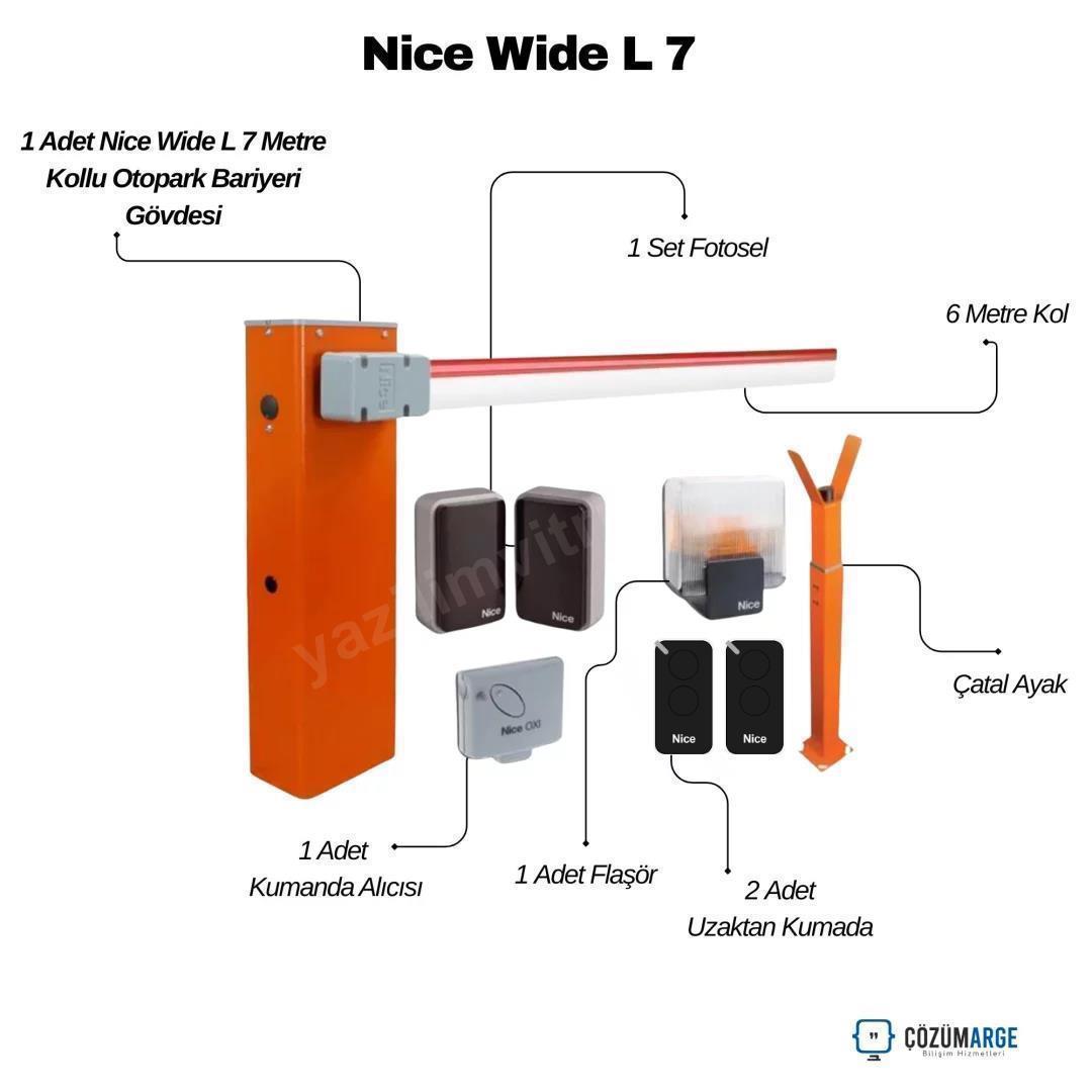 Nice Wide L 7 Metre Kollu Otopark Bariyeri Seti Kit2